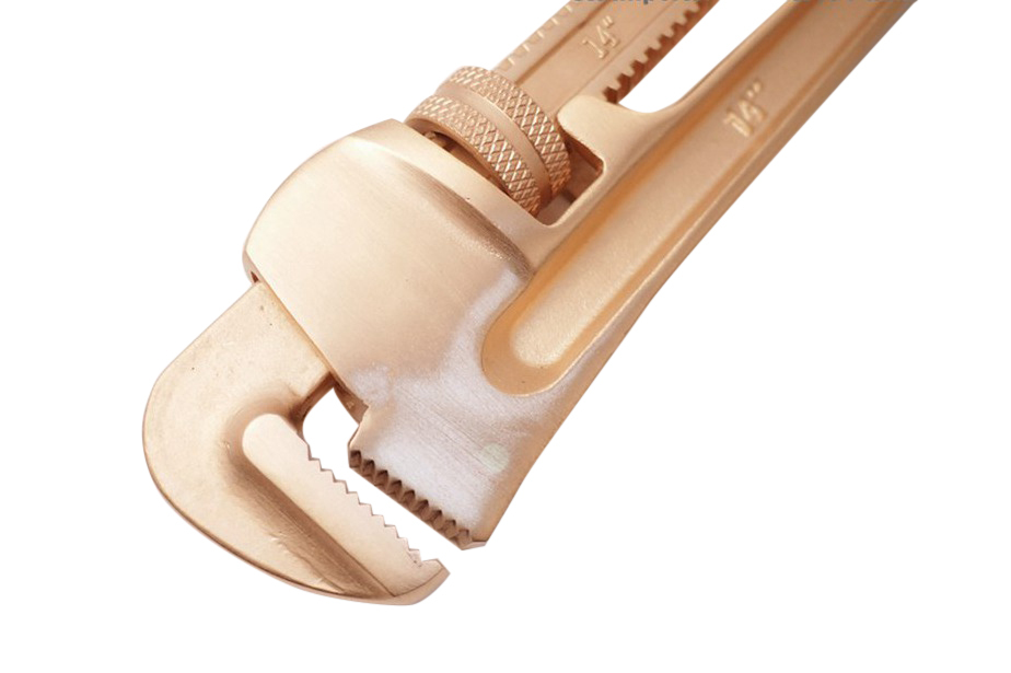 14"/350mm Spark Proof Non Sparking Beryllium Copper Pipe Wrench America Type Monkey Wrench Certified