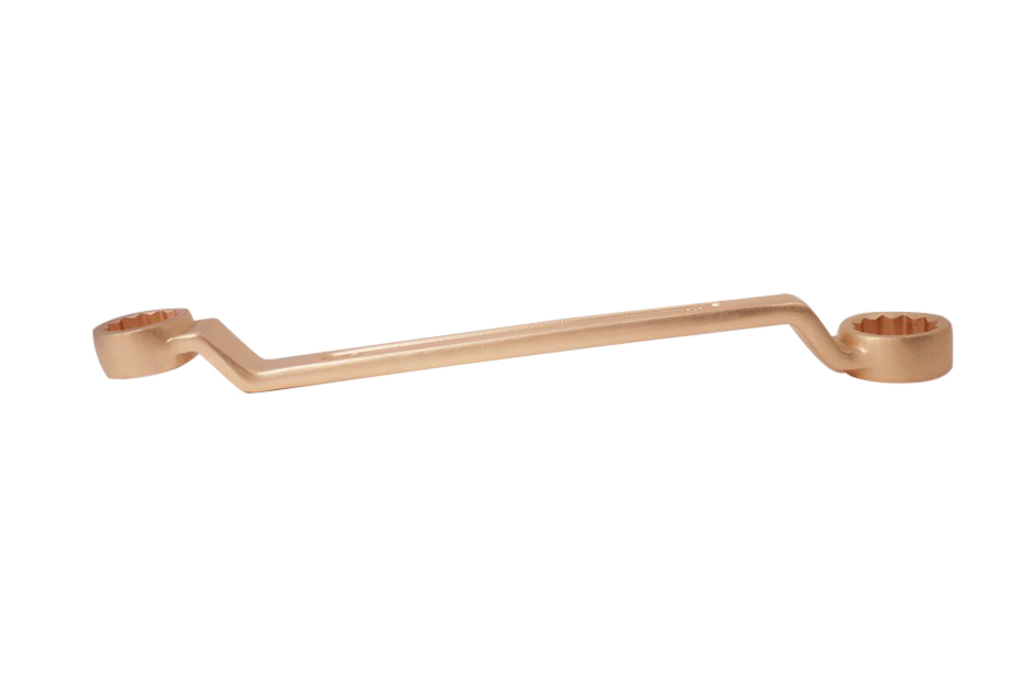 Spark Proof Non Sparking Al-Br Brass/Be-Cu Copper Double Offset Ring Spanner Wrench