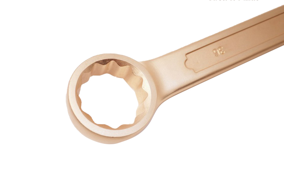36mm Spark Proof Non Sparking Be-Cu Beryllium Copper Combination Ring Open End Spanner
