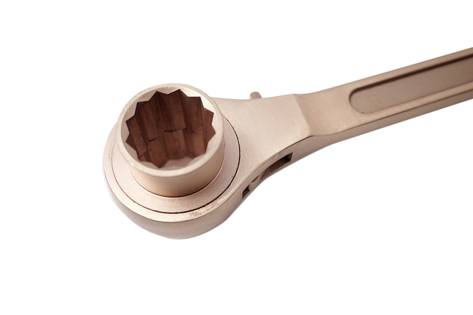Spark Proof Non Sparking Al-Cu Brass/Be-Cu Copper Scaffold Socket Podger Ratchet Spanner Certified