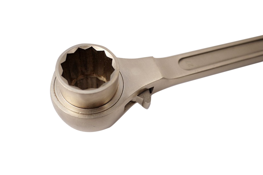 Spark Proof Non Sparking Al-Cu Brass/Be-Cu Copper Scaffold Socket Podger Ratchet Spanner Certified