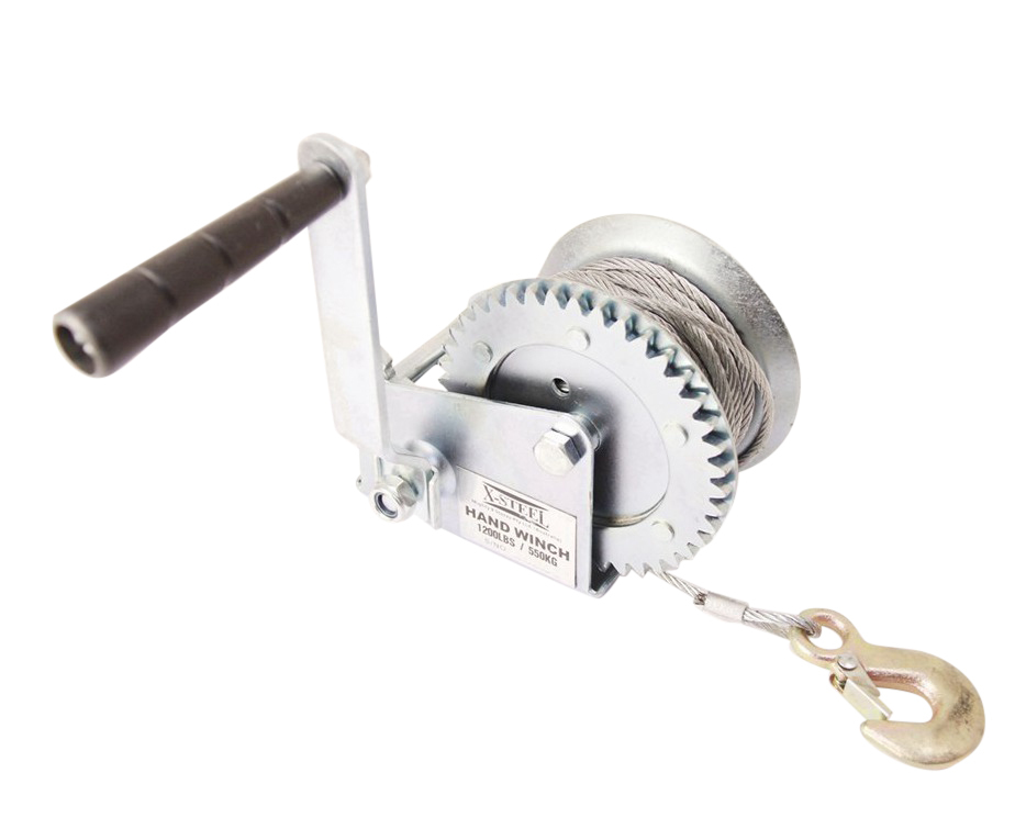550kg Hand Winch Boat Winch with 5mm Dia 10mtr Heavy Duty Cable For Boat Trailer 4WD