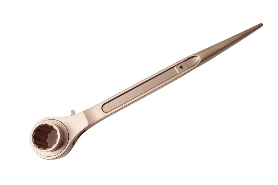 Spark Proof Non Sparking Al-Cu Brass/Be-Cu Copper Scaffold Socket Podger Ratchet Spanner Certified