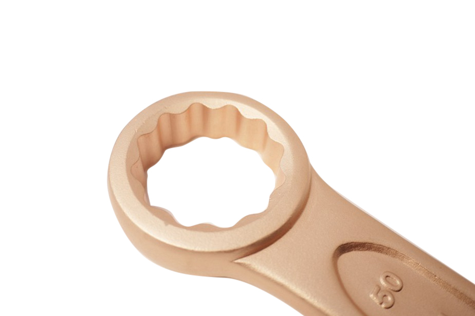 50mm Spark Proof Non Spark Be-Cu Beryllium Copper Slogging Striking Flogging Ring Spanner