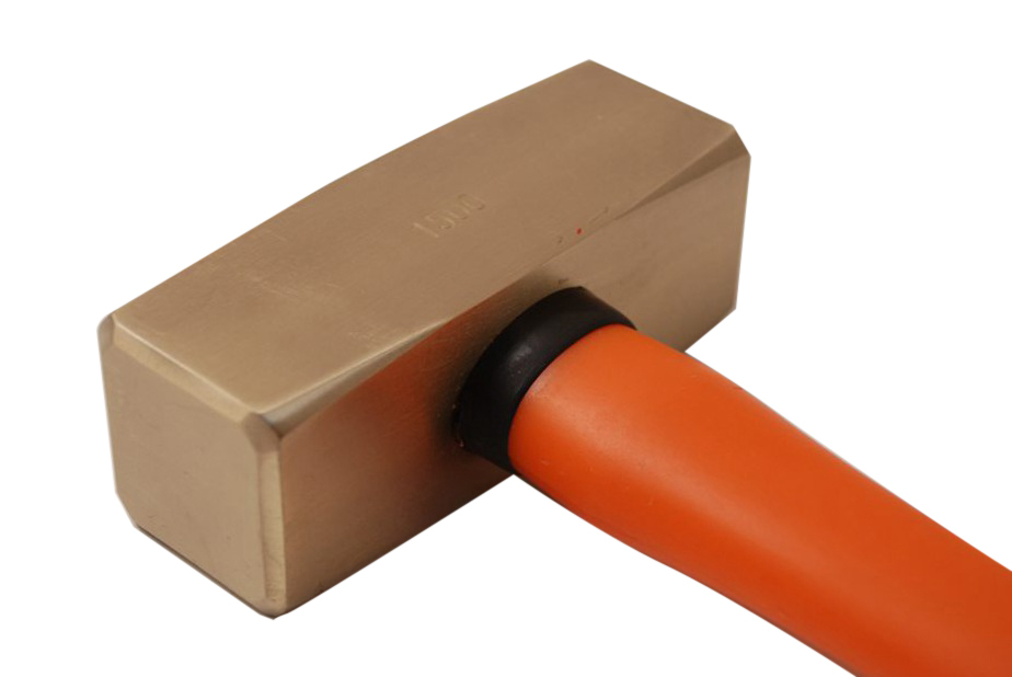 Non-Sparking Spark Proof 1.5kg German Type Sledge Stonning Hammer Be-Cu Copper/ Al-Br Brass