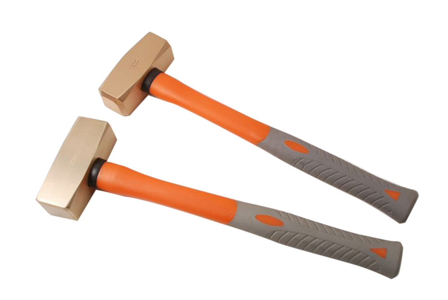 Non-Sparking Spark Proof 1.5kg German Type Sledge Stonning Hammer Be-Cu Copper/ Al-Br Brass