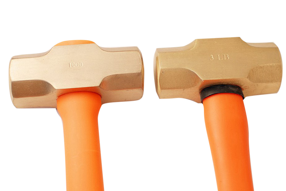 Non Spark Sparkproof 1kg/1.4kg Sledge Stone Hammer Be-Cu Copper/Al-Br Brass