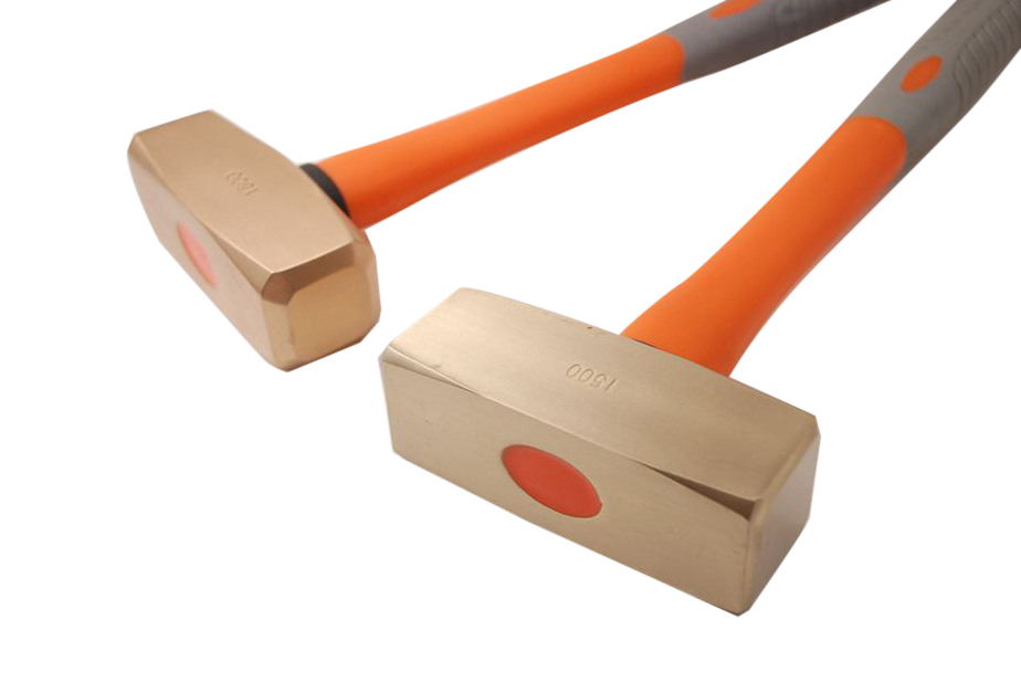 Non-Sparking Spark Proof 1.5kg German Type Sledge Stonning Hammer Be-Cu Copper/ Al-Br Brass