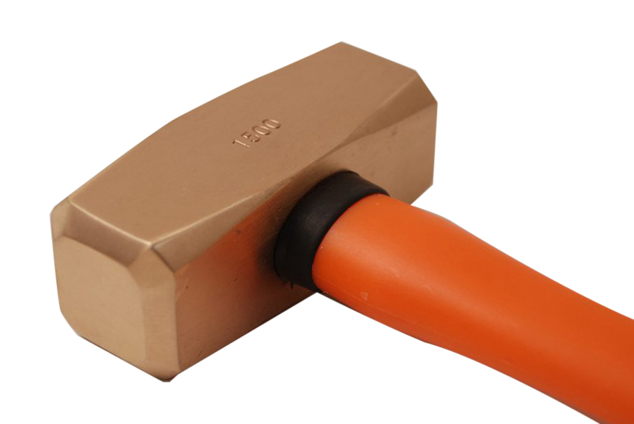 Non-Sparking Spark Proof 1.5kg German Type Sledge Stonning Hammer Be-Cu Copper/ Al-Br Brass
