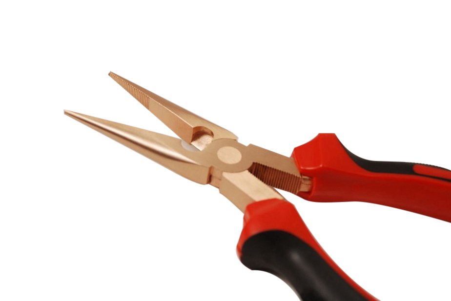 Non-Sparking Sparkproof 8"/200mm Long Nose Pliers Be-Cu Copper/ Al-Br Brass