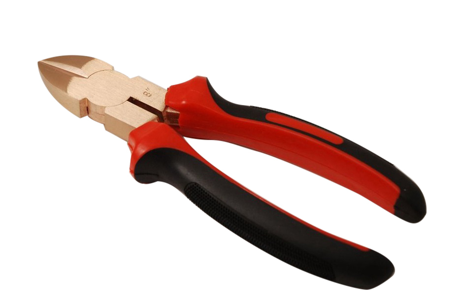 Non-Sparking Sparkproof 8"/200mm Diagonal Side Cutting Cut Pliers Be-Cu Copper/ Al-Br Brass