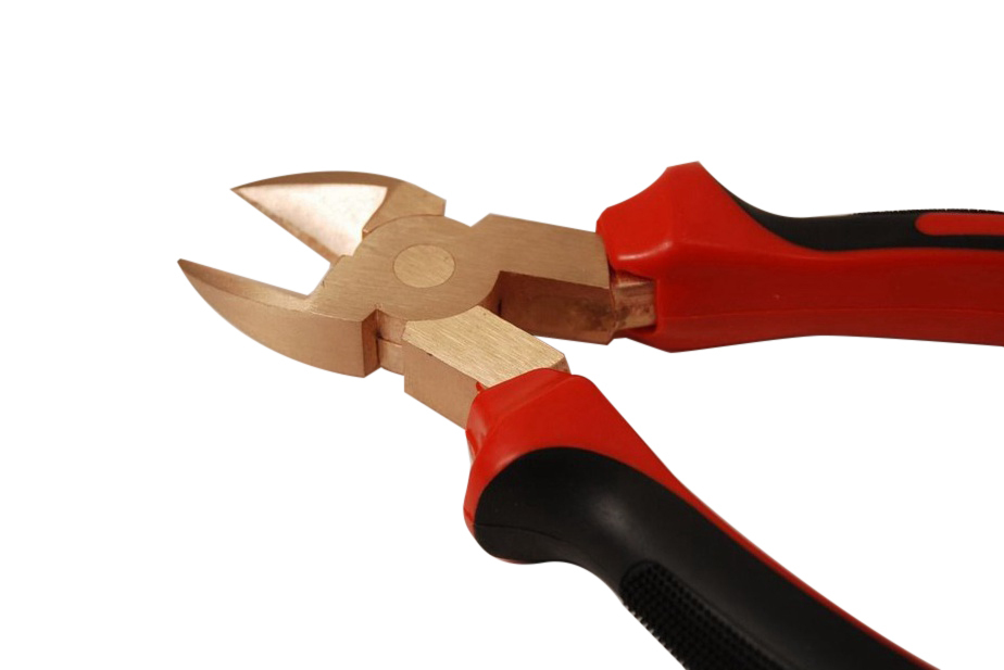 Non-Sparking Sparkproof 8"/200mm Diagonal Side Cutting Cut Pliers Be-Cu Copper/ Al-Br Brass
