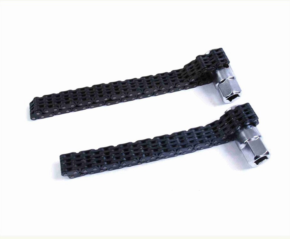 Cr-V 1/2" Dr. Oil Filter Wrench 5-layer Double Long Chain Sleeve Cap: Dia 60-120mm/Dia 60-140mm