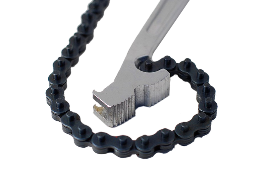 12"/300mm Heavy Duty Oil Filter Chain Wrench Oil Cup Removal Auto Plumbing Pipe Tool