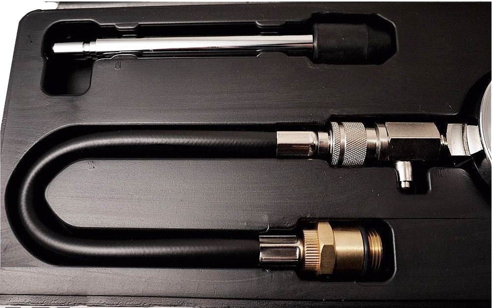 Selta Taiwan 0-300psi Engine Compression Tester 2-1/2" Scale 6" Stem 12" Hose