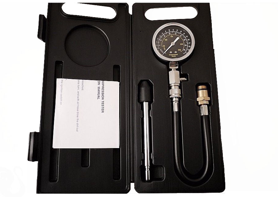 Selta Taiwan 0-300psi Engine Compression Tester 2-1/2" Scale 6" Stem 12" Hose