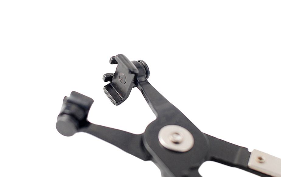 Ratchet Lock Cross Slotted Jaw Band Type Hose Clamp Pliers Auto Vehicle Tool