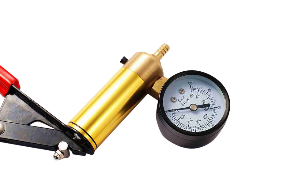 Hand Held Hold Vacuum Pump & Brake Bleeder Tester Kit Large Brass-Bodied Pump