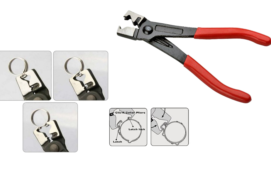 9pc Auto Hose Clip Removal Master Tool Kit: Band Hose Clamp Clip Collar Pliers