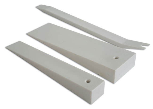 3pc Utility Wedge Pry Bar Set Car Exterior Body & Interior Trim Stud Removal