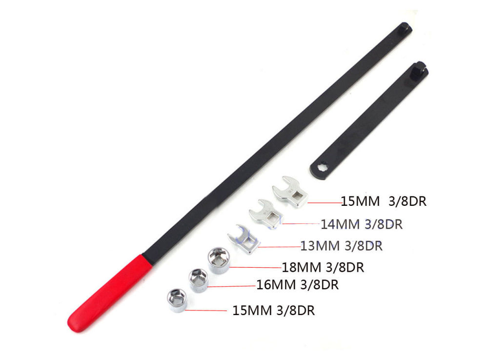 Timing Belt Tension Setting: 25mmH Low Profile 15,16,18mm Socket 13,14,15mm Crowfoot Spanner