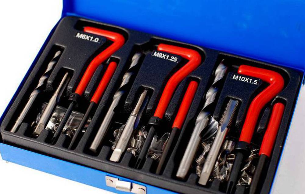 88pc Helicoil Thread Car Engine Repair Kit Insert Set Break Pin M6, M8 & M10 Tap
