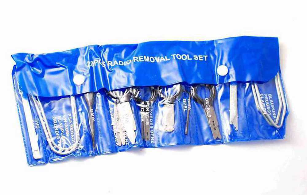 20pc Professional SS Steel Automotive Audio Stereo CD Player Radio Removal Kit