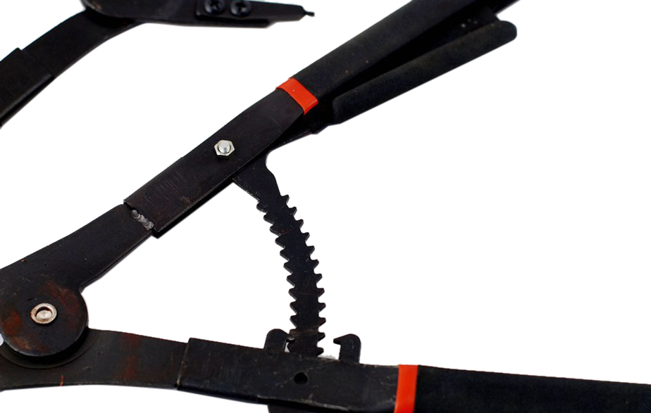 6-in-2 16" Spring Ratchet Locking Snap Ring Retaining Circlip Pliers: 0/45/90°