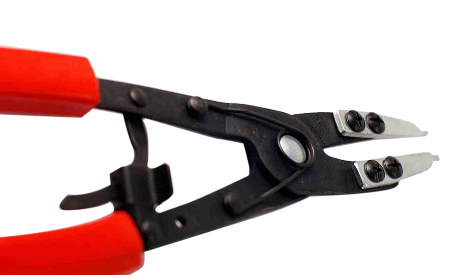 10.5" Spring Ratchet Lock Snap Ring Retaining Circlip Pliers Exchangeable Tips