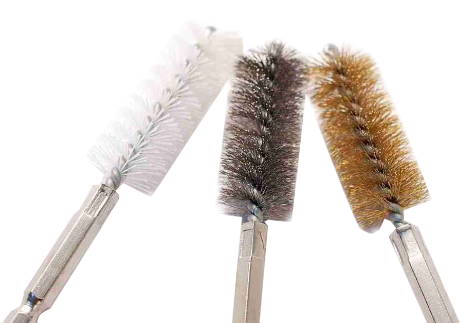 38pc 8-19mm Long Reach Nylon Brass Steel Wire Brush for Clean Debur Injector Glow Plug Bush