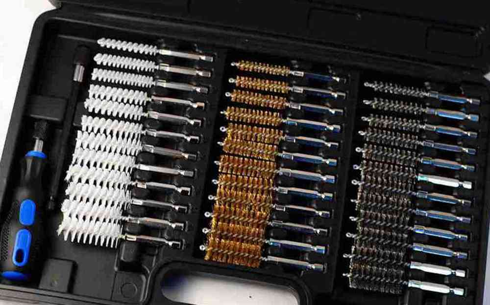 38pc 8-19mm Long Reach Nylon Brass Steel Wire Brush for Clean Debur Injector Glow Plug Bush