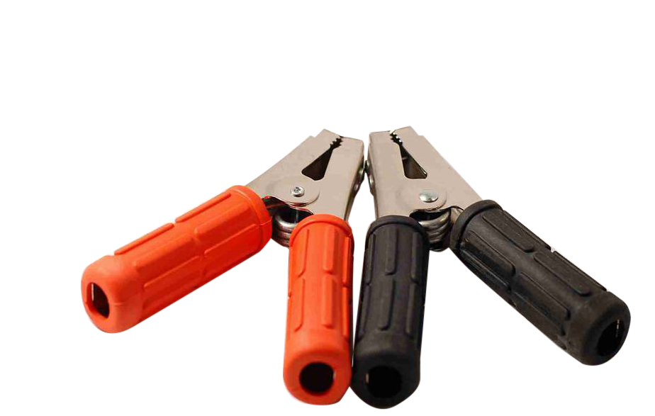 Selta Taiwan 2pc-pk Red & Black PVC Insulated 600AMP Battery Terminal Cable Alligator Booster