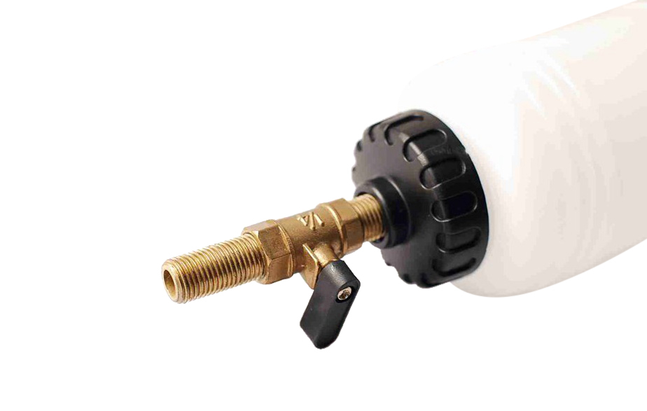 0.75L Brake Clutch Vacuum Pneumatic Bleeder Fluid Fill Bottle Kit & Adapters