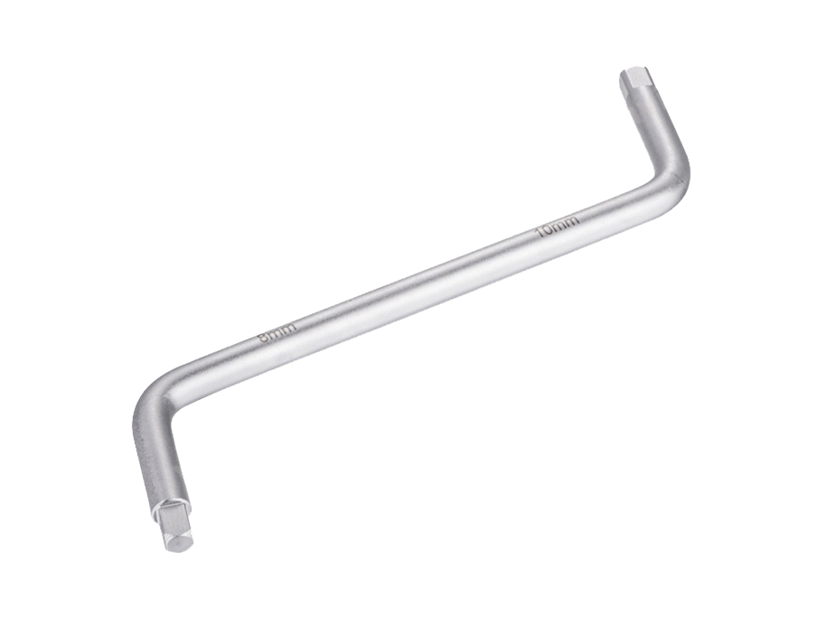 Cr-V S Shape Square Head Drain Plug Wrench 8x10mm Oil Filter Drain Plug Gearbox