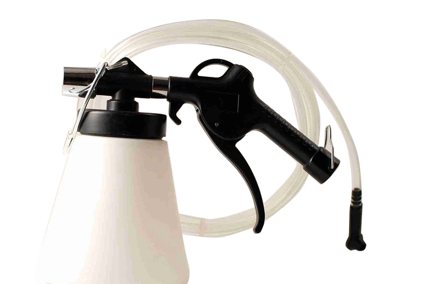 0.75L Brake Clutch Vacuum Pneumatic Bleeder Fluid Fill Bottle Kit & Adapters
