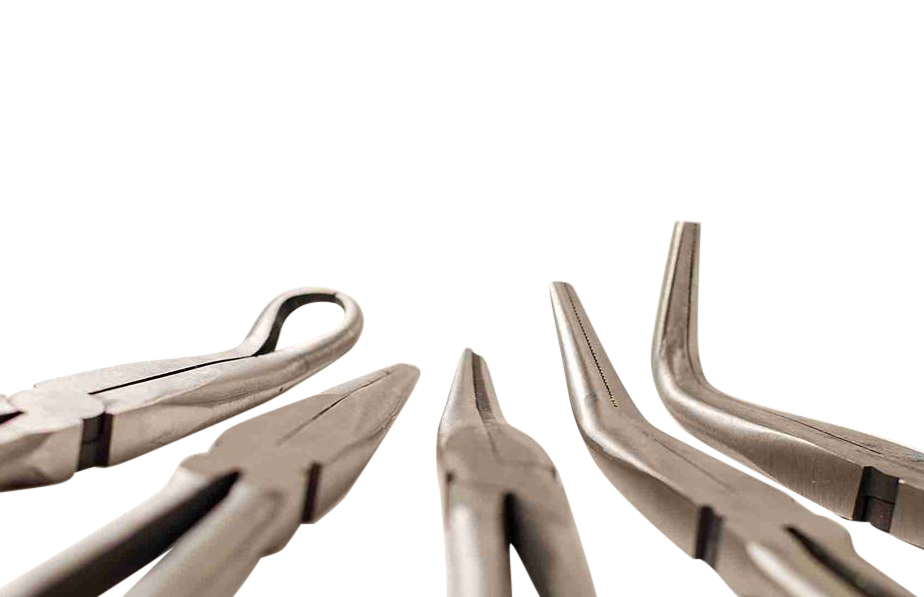 290mm Long Reach Pliers: Straight/Bent 20,45,90°/Hose Spark Plug Remover Ring