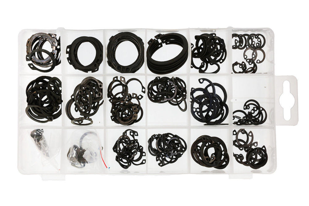 225pc External Internal Snap Circlip Retaining Ring Stop Assortment