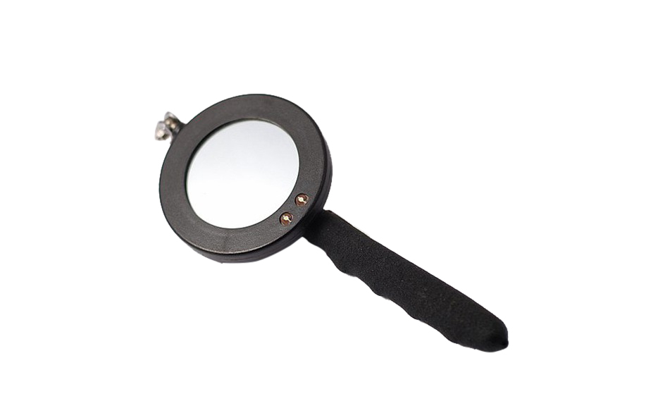 3"/75mm Round T285-875mm Telescoping Inspection Mirror with LED Light