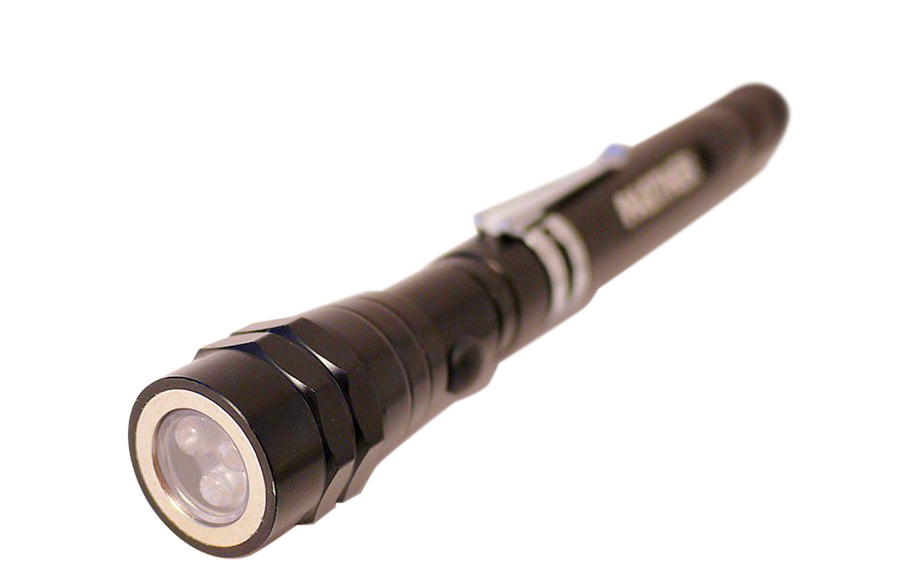 Upto 22" Flex Telescopic Shaft Magnetic Pick-Up Tool with 3 LED Flashlight Torch