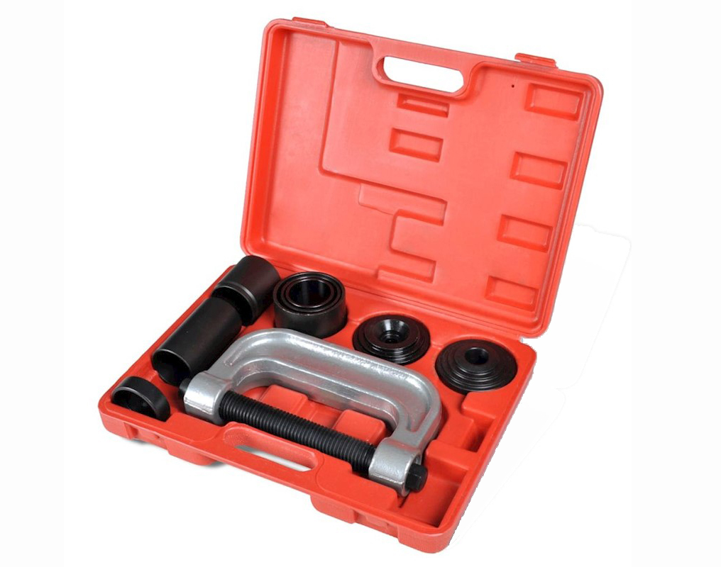 9pc Universal Ball Joint Truck Brake Anchor Pin Press Set: C Frame Receiver Tube