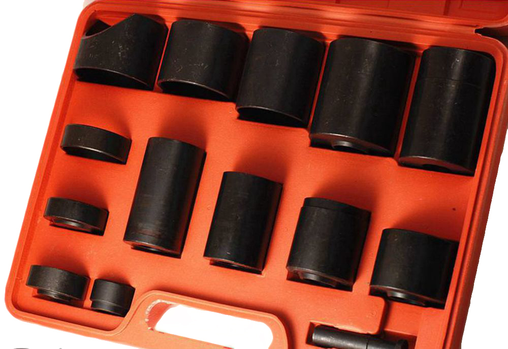 14pc Master Install Remove Ball Joint Adapter Receiving Tube Set Fit Pulley Hub