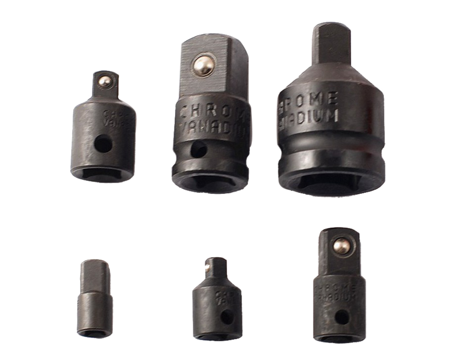 6pc Cr-V Impact Socket Adapter Adaptor Converter Reducer: 1/4-3/8-1/2-3/4"