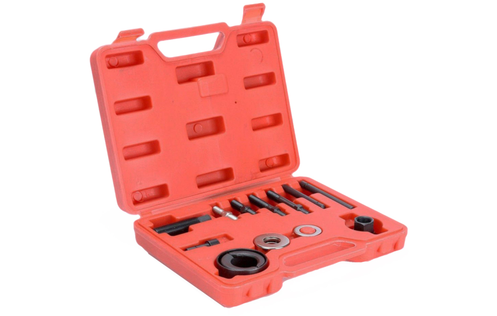12pc Pressed-on Alternator Power Steering Pump Pulley Puller for GM Ford Chrysler