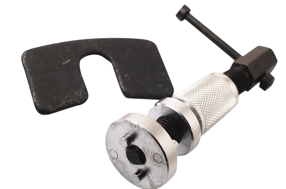 Brake Caliper Piston Wind Back Rewind with Double Adapter Tool: Rear Disc Brake