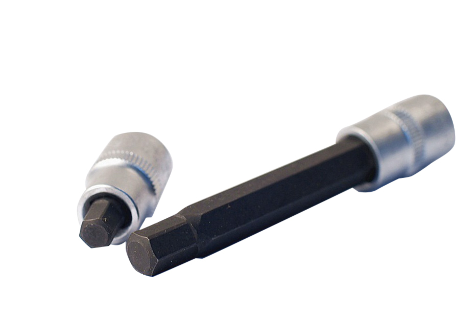 2pc H7x36mmL,H9x92mmL 3/8" Dr. BENZ & BMW Brake Caliper Wind Back Hex Allen Socket Bits
