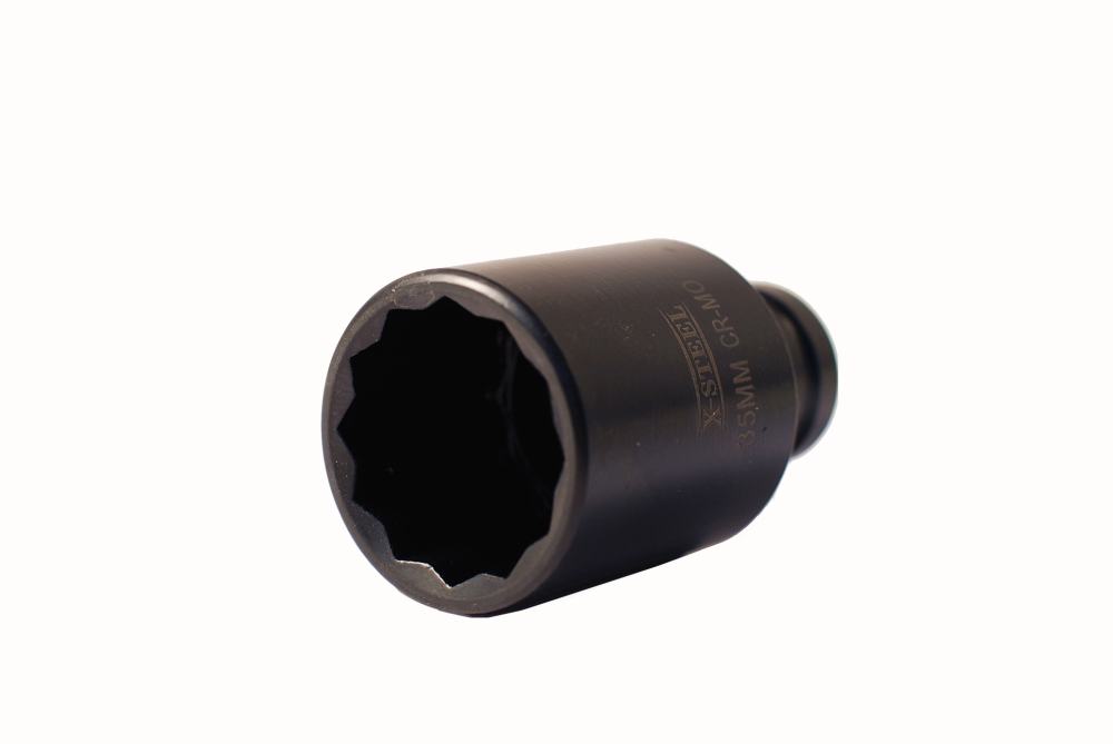 1/2" Dr Cr-Mo Double Hex 12PT 78mm Full Length Deep Impact Socket Individual:8-35/36/38/40/41/45mm