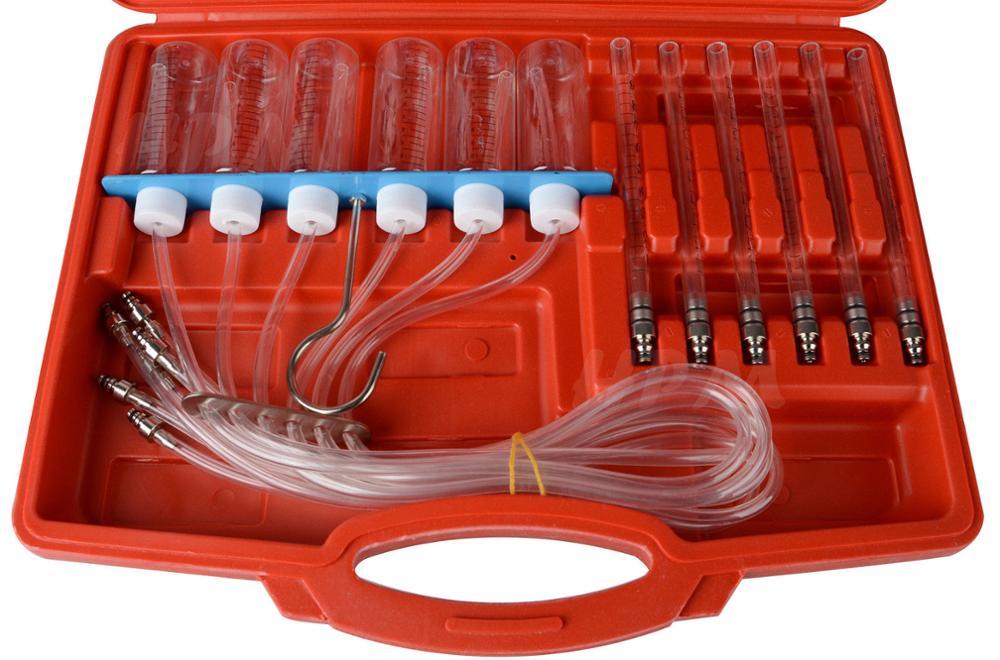 Diesel Injector Flow Test Meter Adaptor Set for Common Rail 24 Adapter