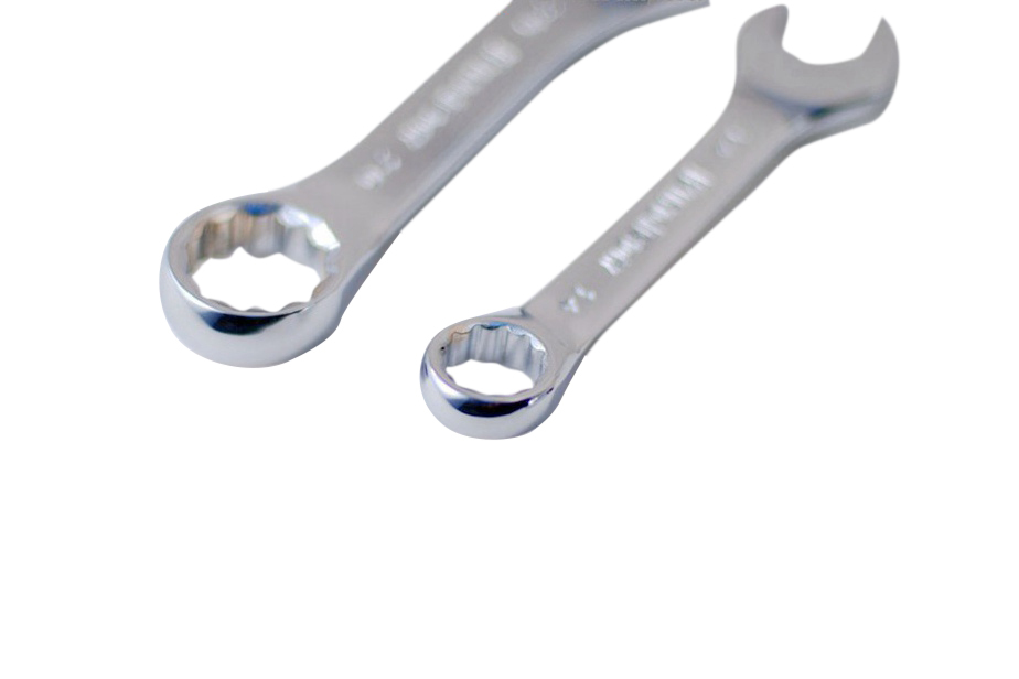All-in-1 Cr-V 17pc Stubby Tool Set: Combination Spanner Mini Pliers Screwdriver