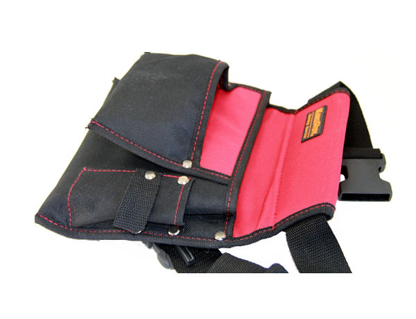 Heavy Duty 3 Pockets Nail & Tool Waist Bag with Belt Carpenter Electrician