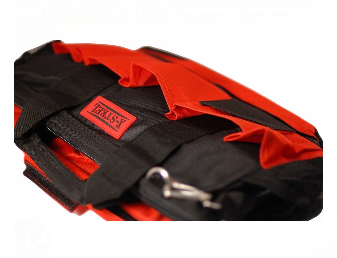 Large Heavy Duty Tool Bag Zip Double Layers 39x21x31cm